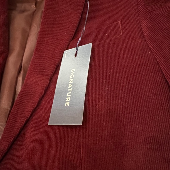 Men’s Red Corduroy Blazer | Stafford (36R - Classic Fit) - Picture 3 of 7